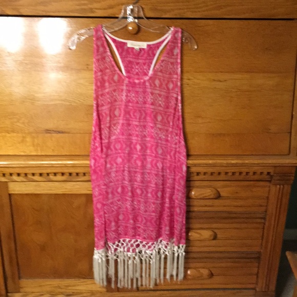 Francesca's Collections Other - Francesca’s Swim Coverup Sheer Pink